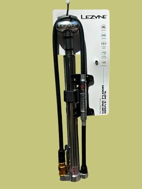 🚲NEW w/tag Lezyne Micro Floor Drive HPG Silver ABS With Gauge